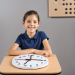 Versatile Teaching Clock with Braille Markings - Durable Educational Tool