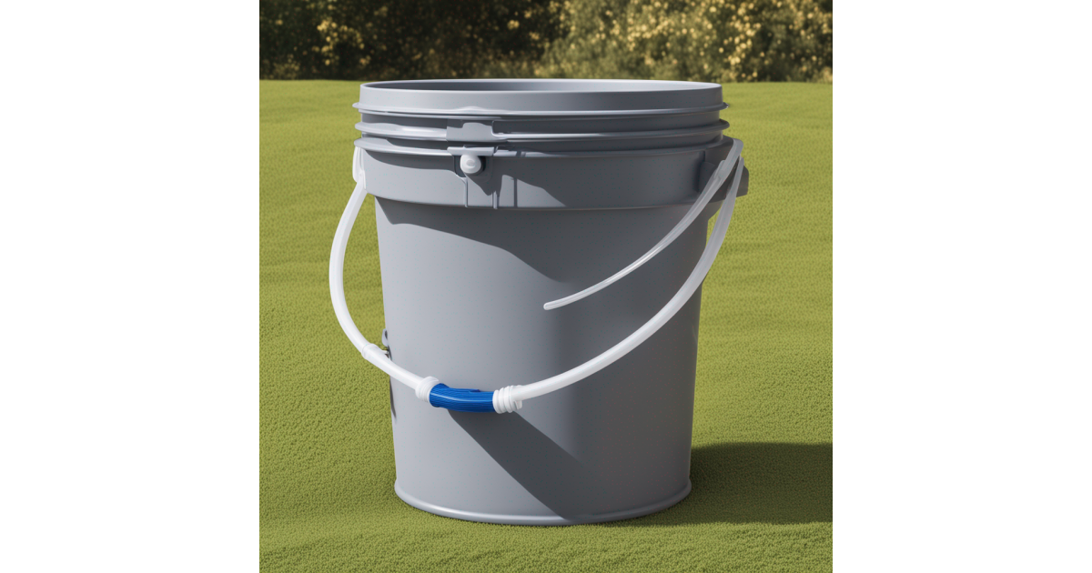 Bucket,HDPE,with lid and tap,14 l