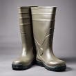 Heavy-Duty Reusable PVC Boots - Size 42 | Waterproof & Oil-Resistant Work Boots
