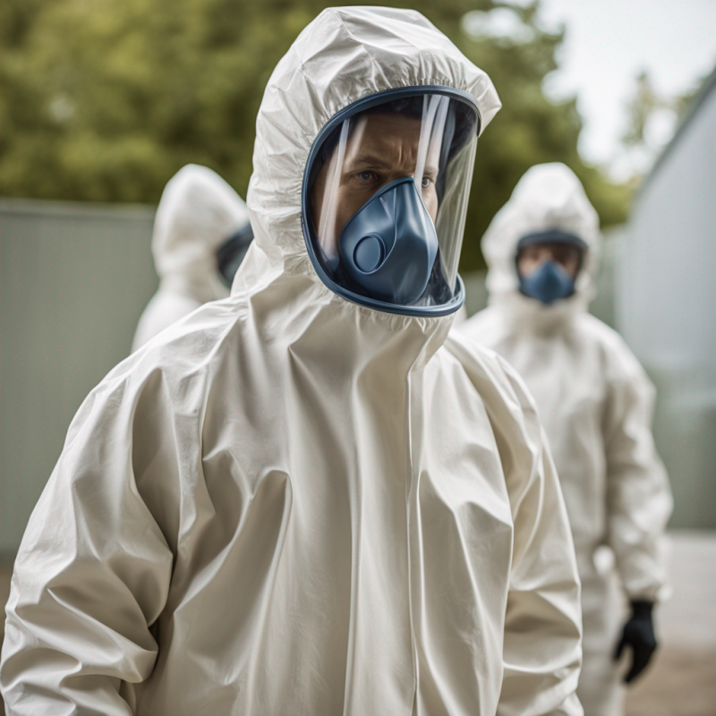 Biohazard Protective Coverall Size L - Reliable Safety for High-Risk Environments