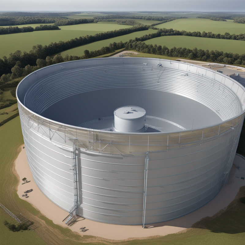 Durable 95m3 Water Storage Tank Kit - Easy Installation | Complete Set with Steel Roof
