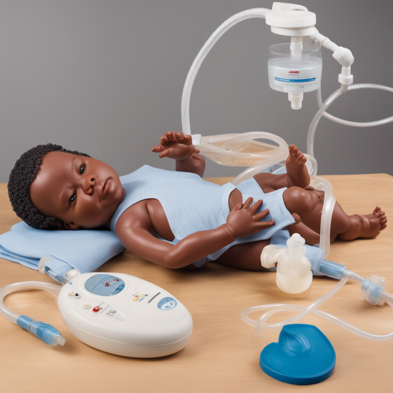 Newborn Care Simulator - Dark Complexion: Realistic Anatomically Accurate Training Model