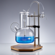 High-Quality 2L Double-Layer Glass Reaction Kettle for Laboratory Efficiency