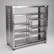 TrueNorthu00ae Upright Freezer Rack for 5 Boxes - Durable and Versatile Sample Storage Solution