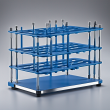 Clinical 4-Way Tube Rack Blue - Highly Durable and Functional