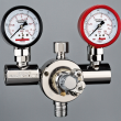 Spectrolab Cylinder Pressure Regulator FM 51 | Brass Chrome Plated Regulator for Non-Corrosive Gases