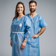 AAMI Level 2 Certified Premium Disposable Medical Gown – Supreme Protection & Comfort