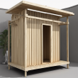 Single Cubicle Latrine Superstructure Kit: Optimal Sanitary Solution